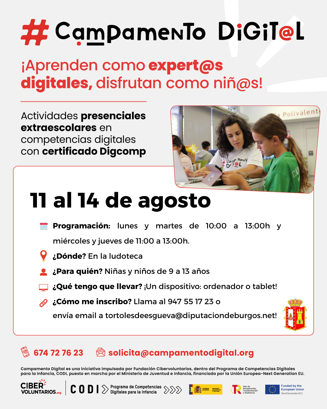 CAMPAMENTO DIGITAL 11 AL 14 AGOSTO